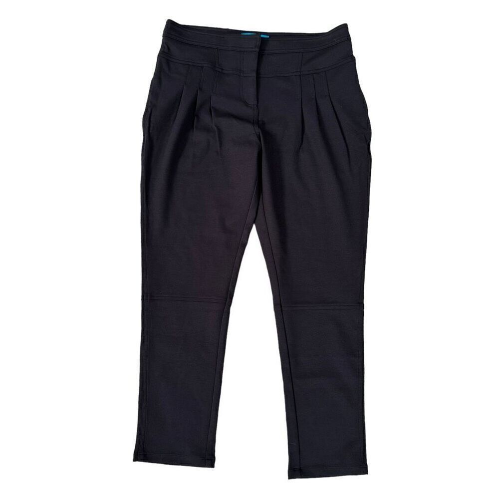 Derek Lam for DesigNation Women's Pleated tapered stretch Crop Pants size M